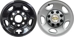 IMP-617GB Chevrolet Avalanche 2500, Express Black Wheel Skins (Hubcaps/Wheelcovers) 16 Inch Set