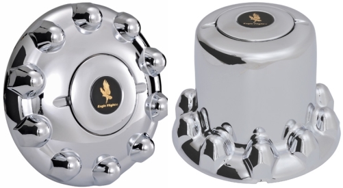 Set of 4, JTC1033F/JTC1300R Chevrolet, GMC C4500, C5500, C6500, T6500 Chrome Axle Cover Set