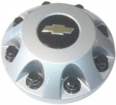 C3289S-CHEV Chevrolet Silverado 3500 DRW Front Silver OEM Center Cap #9597797
