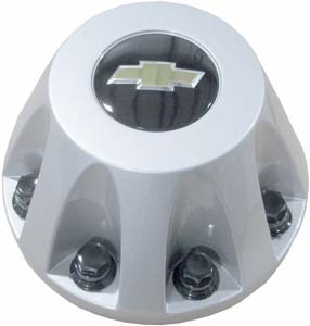 C3290S-CHEV Chevrolet Silverado 3500 DRW Rear Silver OEM Center Cap #9597810