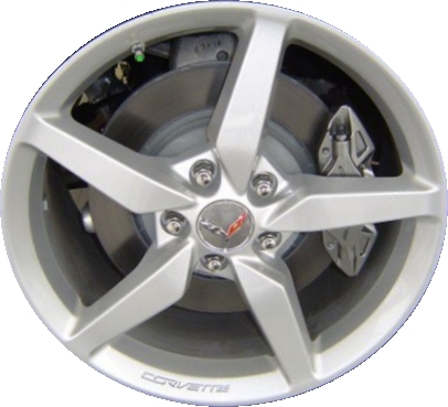 ALY5638U20 Chevrolet Corvette Wheel Silver Painted #20986439