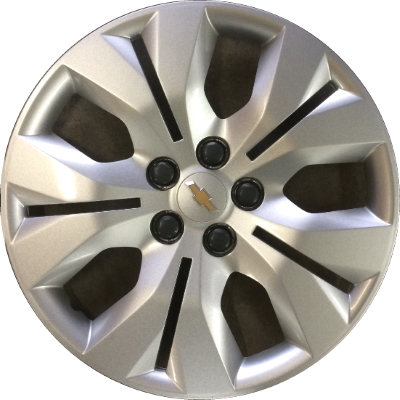 Chevrolet Cruze 2011-2015, Chevrolet Cruze Limited 2016, Plastic 5 Double Spoke, Single Hubcap or Wheel Cover For 16 Inch Steel Wheels. Hollander Part Number H3294.