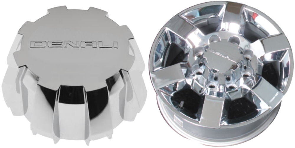 C5702D GMC Sierra Denali 2500, 3500 SRW OEM Chrome Center Cap #22950441
