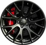 ALY2528U45 Dodge Challenger, Charger Wheel/Rim Matte Black #5LD38VXWAB