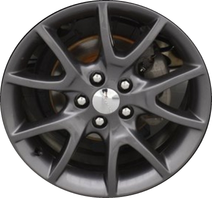 Dodge Dart 2013-2016 powder coat charcoal 17x7.5 aluminum wheels or rims. Hollander part number ALY2445U30/2481, OEM part number Not Yet Known.