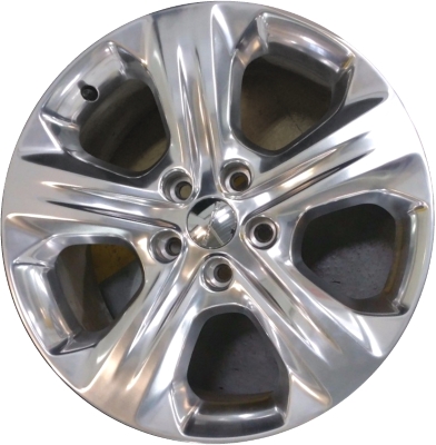 Dodge Durango 2014-2015 polished 20x8 aluminum wheels or rims. Hollander part number ALY2494A80, OEM part number Not Yet Known.