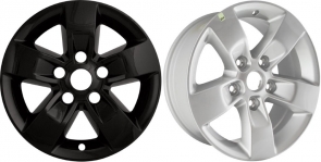 IMP-345BLKN/7237GB Dodge Ram 1500 Black Wheel Skins (Hubcaps/Wheelcovers) 17 Inch Set