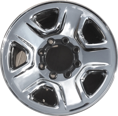 Dodge Ram 2500 2013-2025, Ram 3500 SRW 2013-2025, Ram Chassis Cab SRW 2013-2025 chrome clad 18x8 steel wheels or rims. Hollander part number STL2473, OEM part number 1UD26SZ0AA, 1UD26SZ0AB, 1UD26SZ0AC.