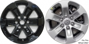 IMP-431BLK/8239GB Dodge Ram 1500 Black Wheel Skins (Hubcaps/Wheelcovers) 18 Inch Set