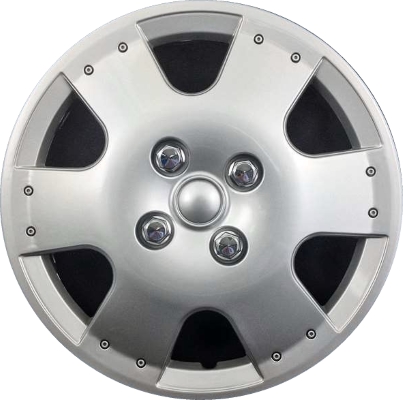 TuningPros WSC-515S14 Hubcaps Wheel Skin Cover 14-Inches Silver Set of 4 