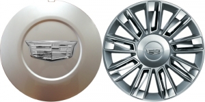 C4740 Cadillac Escalade Platinum OEM Silver Center Cap #23432319