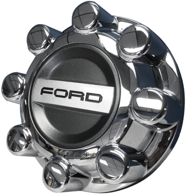 NEW 2011 FORD F350 SUPER DUTY 2WD FRONT CLOSED CHROME CENTER CAP HUBCAP 1