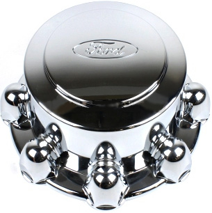 C3424 Ford F-450, F-550 Rear OEM Chrome Center Cap #YC3Z1130CA