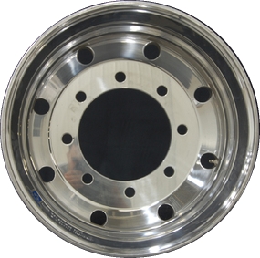 Ford F-450 1999-2006, F-550 1999-2006 polished 19.5x6.75 aluminum wheels or rims. Hollander part number 99366/99367, OEM part number YC351015CA.