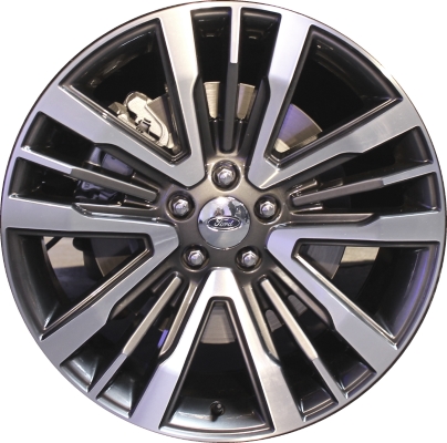Ford Explorer 2016-2019 charcoal machined 20x8.5 aluminum wheels or rims. Hollander part number ALY10062U30, OEM part number FB5Z1007E.