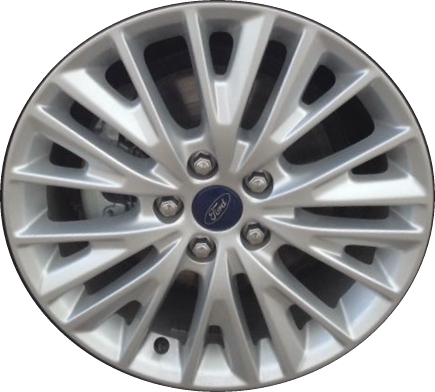 Ford Focus 2015-2018 powder coat silver 17x7 aluminum wheels or rims. Hollander part number ALY10013, OEM part number F1EZ1007C.