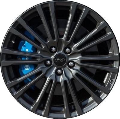 Ford Focus 2016-2018 powder coat charcoal 19x8 aluminum wheels or rims. Hollander part number ALY10086, OEM part number G1EZ1007B.