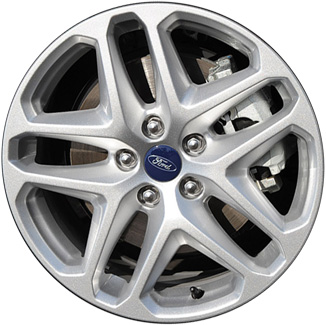 Ford Fusion 2013-2016 powder coat silver 17x7.5 aluminum wheels or rims. Hollander part number ALY3957, OEM part number DS7Z1007F.