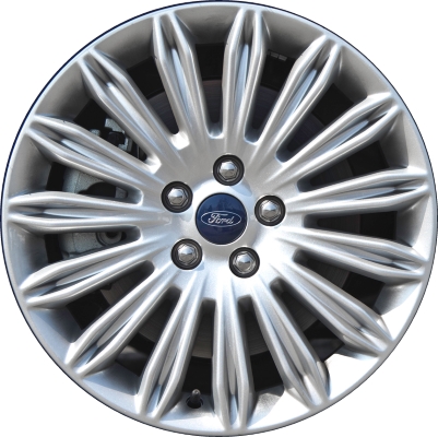 Ford Fusion 2013-2016 powder coat silver 17x7.5 aluminum wheels or rims. Hollander part number ALY3958, OEM part number DS7Z1007G.