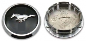C3862 Ford Mustang OEM Black Chrome Center Cap #DR3Z1130A