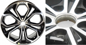 ALY3926U45.APERF Ford Taurus SHO Wheel/Rim Black Machined #DG1Z1007G