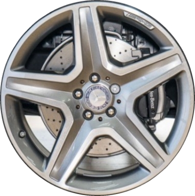 Mercedes-Benz GLE300d 2016, GLE350 2016-2018, GLE400 2016-2019, GLE43 2018-2019, GLE550e 2016-2019 grey or black machined 20x9 aluminum wheels or rims. Hollander part number 85551U, OEM part number A1664012002, 16440120027X21, 16440120027X23.