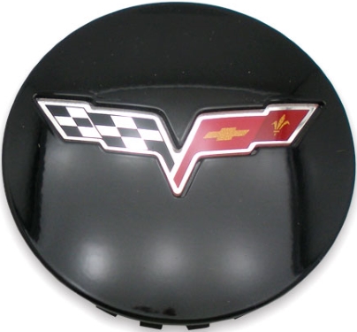 C5594 Chevrolet Corvette OEM Black Center Cap #9598732