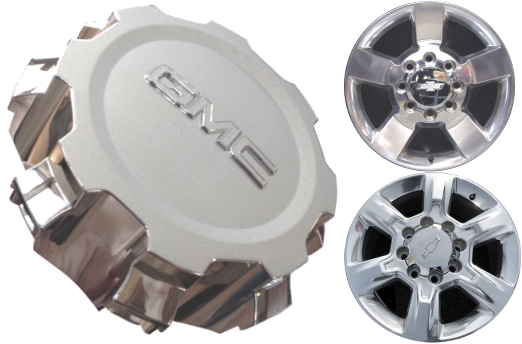C5801-GMC Sierra 2500, 3500 OEM Chrome Center Cap #22950440