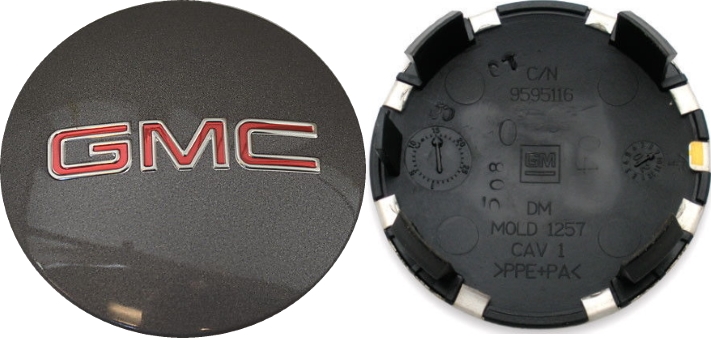 C5574 GMC Acadia OEM Charcoal Center Cap #22824573