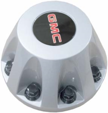 C3290S-GMC Sierra 3500 DRW Rear OEM Silver Center Cap #9597812
