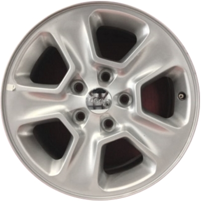 Jeep Grand Cherokee 2014-2017 powder coat silver 17x8 aluminum wheels or rims. Hollander part number ALY9135, OEM part number 1VH39GSAAC, 1VH39GSAAB.