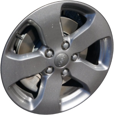 Jeep Grand Cherokee 2013 powder coat grey 18x8 aluminum wheels or rims. Hollander part number ALY9105U35/9122, OEM part number Not Yet Known.