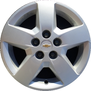Chevrolet HHR 2007-2011, Chevrolet Malibu 2008, Plastic 5 Spoke, Single Hubcap or Wheel Cover For 16 Inch Steel Wheels. Hollander Part Number H3275.