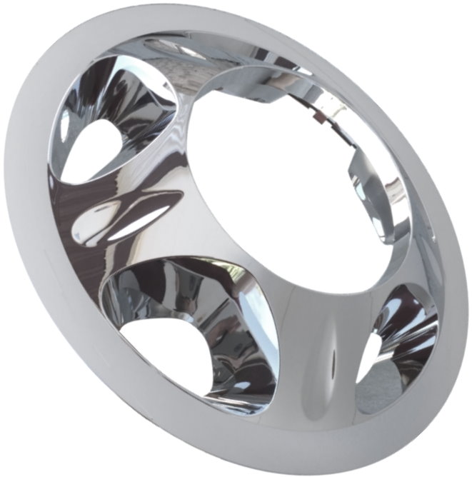 GMC Sierra 3500 DRW 2008-2010, Plastic 5 Hole, Single Hubcap or Wheel Cover For 17 Inch Front Steel Wheel. Hollander Part Number H3278F.
