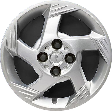Pontiac G5 2007, Plastic 5 Spoke, Single Hubcap or Wheel Cover For 15 Inch Steel Wheels. Hollander Part Number H5136.
