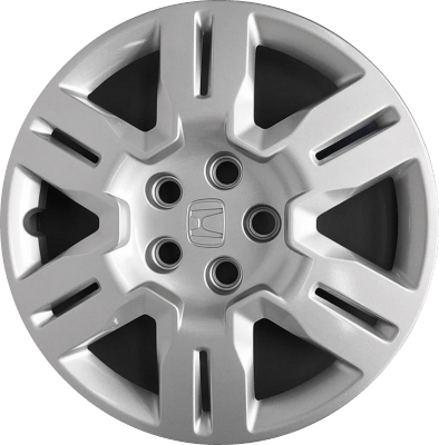 Honda Odyssey 2011-2013, Plastic 6 Double Spoke, Single Hubcap or Wheel Cover For 17 Inch Steel Wheels. Hollander Part Number H55088.