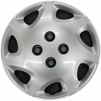 Saturn S Series 2000-2002, Plastic 7 Spoke, Single Hubcap or Wheel Cover For 14 Inch Steel Wheels. Hollander Part Number H6014.