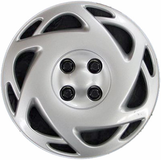 Saturn S Series 2000-2002, Plastic 12 Slot, Single Hubcap or Wheel Cover For 15 Inch Steel Wheels. Hollander Part Number H6015.