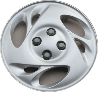 Saturn S Series 2000-2002, Plastic 6 Slot, Single Hubcap or Wheel Cover For 14 Inch Steel Wheels. Hollander Part Number H6016.