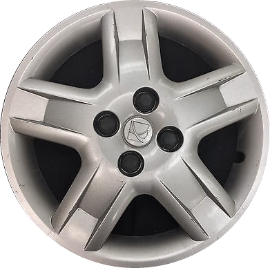 Saturn ION 2006-2007, Plastic 5 Spoke, Single Hubcap or Wheel Cover For 15 Inch Steel Wheels. Hollander Part Number H6024.