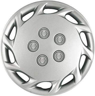 B877s 14 Inch Aftermarket Silver Hubcaps/Wheel Covers Set