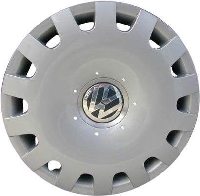 Volkswagen Passat 2004-2005, Plastic 14 Slot, Single Hubcap or Wheel Cover For 15 Inch Steel Wheels. Hollander Part Number H61548.