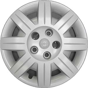 Chrysler Pacifica 2008, Plastic 8 Spoke, Single Hubcap or Wheel Cover For 17 Inch Steel Wheels. Hollander Part Number H8030.