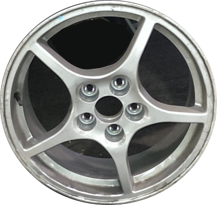 Honda Accord 2014 powder coat silver 17x7.5 aluminum wheels or rims. Hollander part number ALY64059, OEM part number 42800T3VA90.