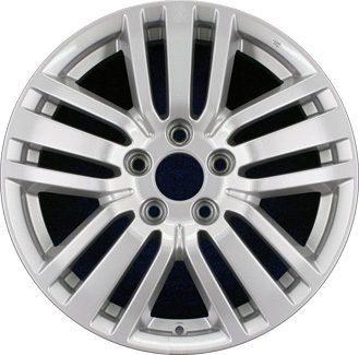 Honda Crosstour 2012-2015 powder coat silver 17x6.5 aluminum wheels or rims. Hollander part number ALY64043, OEM part number 42700TY4A91.