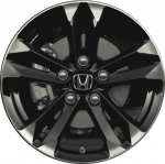 ALY64012U45 Honda CR-Z Wheel/Rim Black Machined #42700SZTA61
