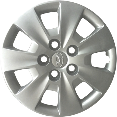 Hyundai Elantra 2009-2012, Plastic 7 Spoke, Single Hubcap or Wheel Cover For 15 Inch Steel Wheels. Hollander Part Number H55562.