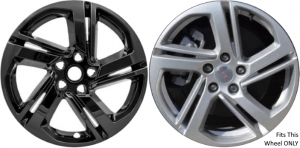 IMP-418BLK GMC Terrain Black Wheel Skins (Hubcaps/Wheelcovers) 18 Inch Set