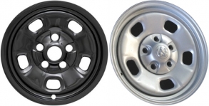 IMP-88BLK/739GB Dodge Ram 1500 Black Wheel Skins (Hubcaps/Wheelcovers) 17 Inch Set