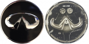 C73787 Infiniti Q50, Q60, Q70, QX50, QX60 Black Center Cap #403436WY6A